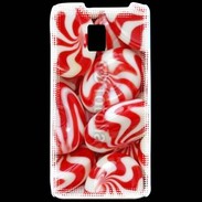 Coque LG P990 Bonbons rouges et blancs