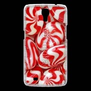 Coque Samsung Galaxy Mega Bonbons rouges et blancs