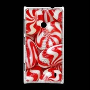 Coque Nokia Lumia 520 Bonbons rouges et blancs