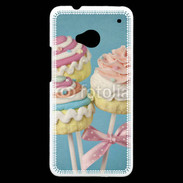 Coque HTC One Cupcake sucette