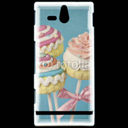 Coque Sony Xperia U Cupcake sucette