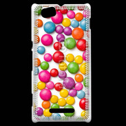 Coque Sony Xperia M Bonbons colorés en folie
