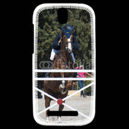 Coque HTC One SV Saut d'obstacle 501