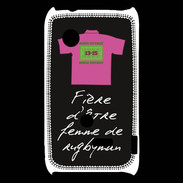 Coque Sony Xperia Typo Femme de rugbyman Bonus offensif-défensif Noir