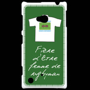 Coque Nokia Lumia 720 Femme de rugbyman Bonus offensif-défensif Vert