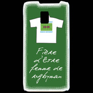Coque LG P990 Femme de rugbyman Bonus offensif-défensif Vert