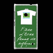Coque Nokia Lumia 520 Femme de rugbyman Bonus offensif-défensif Vert