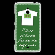 Coque Nokia Lumia 1320 Femme de rugbyman Bonus offensif-défensif Vert