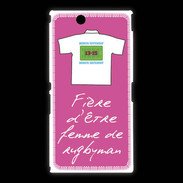 Coque Sony Xpéria Z Ultra Femme de rugbyman Bonus offensif-défensif Rose