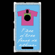 Coque Nokia Lumia 925 Femme de rugbyman Bonus offensif-défensif Bleu