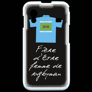 Coque Samsung ACE S5830 Femme de rugbyman Bonus offensif-défensif Noir 2