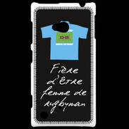 Coque Nokia Lumia 720 Femme de rugbyman Bonus offensif-défensif Noir 2