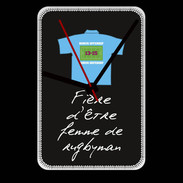 Grande pendule murale Femme de rugbyman Bonus offensif-défensif Noir 2