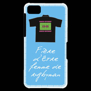 Coque Blackberry Z10 Femme de rugbyman Bonus offensif-défensif Bleu 2