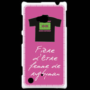 Coque Nokia Lumia 720 Femme de rugbyman Bonus offensif-défensif Rose 2