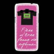 Coque Samsung Galaxy Express2 Femme de rugbyman Bonus offensif-défensif Rose 2