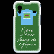 Coque Samsung ACE S5830 Femme de rugbyman Bonus offensif-défensif Vert 2