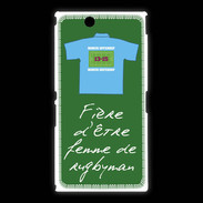 Coque Sony Xpéria Z Ultra Femme de rugbyman Bonus offensif-défensif Vert 2