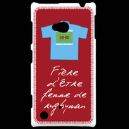 Coque Nokia Lumia 720 Femme de rugbyman Bonus offensif-défensif Rouge 2