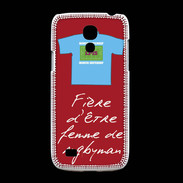 Coque Samsung Galaxy S4mini Femme de rugbyman Bonus offensif-défensif Rouge 2