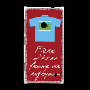 Coque Nokia Lumia 520 Femme de rugbyman Bonus offensif-défensif Rouge 2