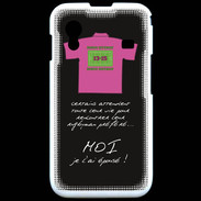 Coque Samsung ACE S5830 Moi je l'ai épousé Bonus offensif-défensif Noir