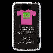 Coque HTC Wildfire G8 Moi je l'ai épousé Bonus offensif-défensif Noir