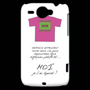 Coque HTC Wildfire G8 Moi je l'ai épousé Bonus offensif-défensif Blanc