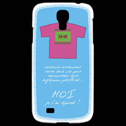 Coque Samsung Galaxy S4 Moi je l'ai épousé Bonus offensif-défensif Bleu