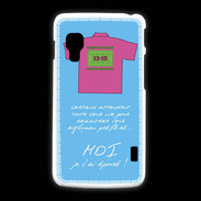 Coque LG L5 2 Moi je l'ai épousé Bonus offensif-défensif Bleu