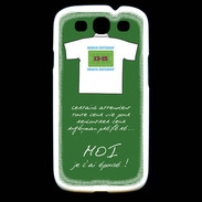 Coque Samsung Galaxy S3 Moi je l'ai épousé Bonus offensif-défensif Vert