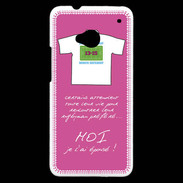 Coque HTC One Moi je l'ai épousé Bonus offensif-défensif Rose