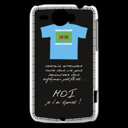 Coque HTC Wildfire G8 Moi je l'ai épousé Bonus offensif-défensif Noir 2