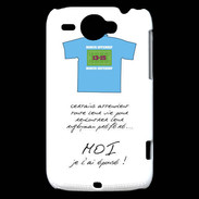 Coque HTC Wildfire G8 Moi je l'ai épousé Bonus offensif-défensif Blanc 2