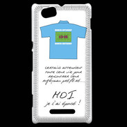 Coque Sony Xperia M Moi je l'ai épousé Bonus offensif-défensif Blanc 2