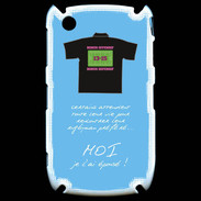 Coque Blackberry 8520 Moi je l'ai épousé Bonus offensif-défensif Bleu 2