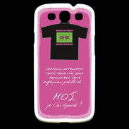 Coque Samsung Galaxy S3 Moi je l'ai épousé Bonus offensif-défensif Rose 2