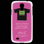 Coque Samsung Galaxy S4 Moi je l'ai épousé Bonus offensif-défensif Rose 2