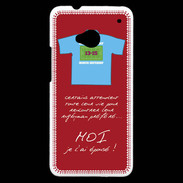 Coque HTC One Moi je l'ai épousé Bonus offensif-défensif Rouge 2
