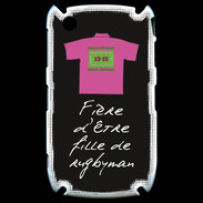Coque Blackberry 8520 Fille de rugbyman Bonus offensif-défensif Noir