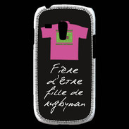 Coque Samsung Galaxy S3 Mini Fille de rugbyman Bonus offensif-défensif Noir
