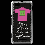 Coque Sony Xperia M Fille de rugbyman Bonus offensif-défensif Noir