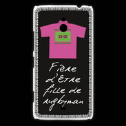 Coque Nokia Lumia 1320 Fille de rugbyman Bonus offensif-défensif Noir