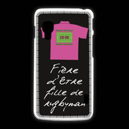 Coque LG L5 2 Fille de rugbyman Bonus offensif-défensif Noir