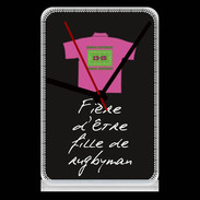 Pendule de bureau Fille de rugbyman Bonus offensif-défensif Noir