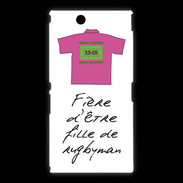Coque Sony Xpéria Z Ultra Fille de rugbyman Bonus offensif-défensif Blanc