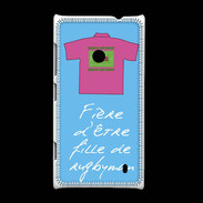 Coque Nokia Lumia 520 Fille de rugbyman Bonus offensif-défensif Bleu