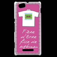 Coque Sony Xperia M Fille de rugbyman Bonus offensif-défensif Rose