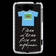 Coque HTC Wildfire G8 Fille de rugbyman Bonus offensif-défensif Noir 2