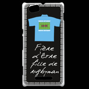 Coque Sony Xperia M Fille de rugbyman Bonus offensif-défensif Noir 2